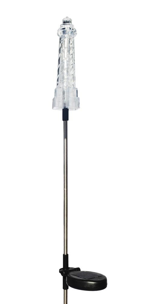Solar Powered Lighthouse Garden Stake Light M279
