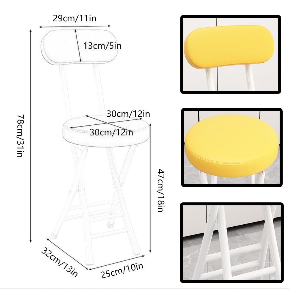 Black 18 inch Folding Stool O398249