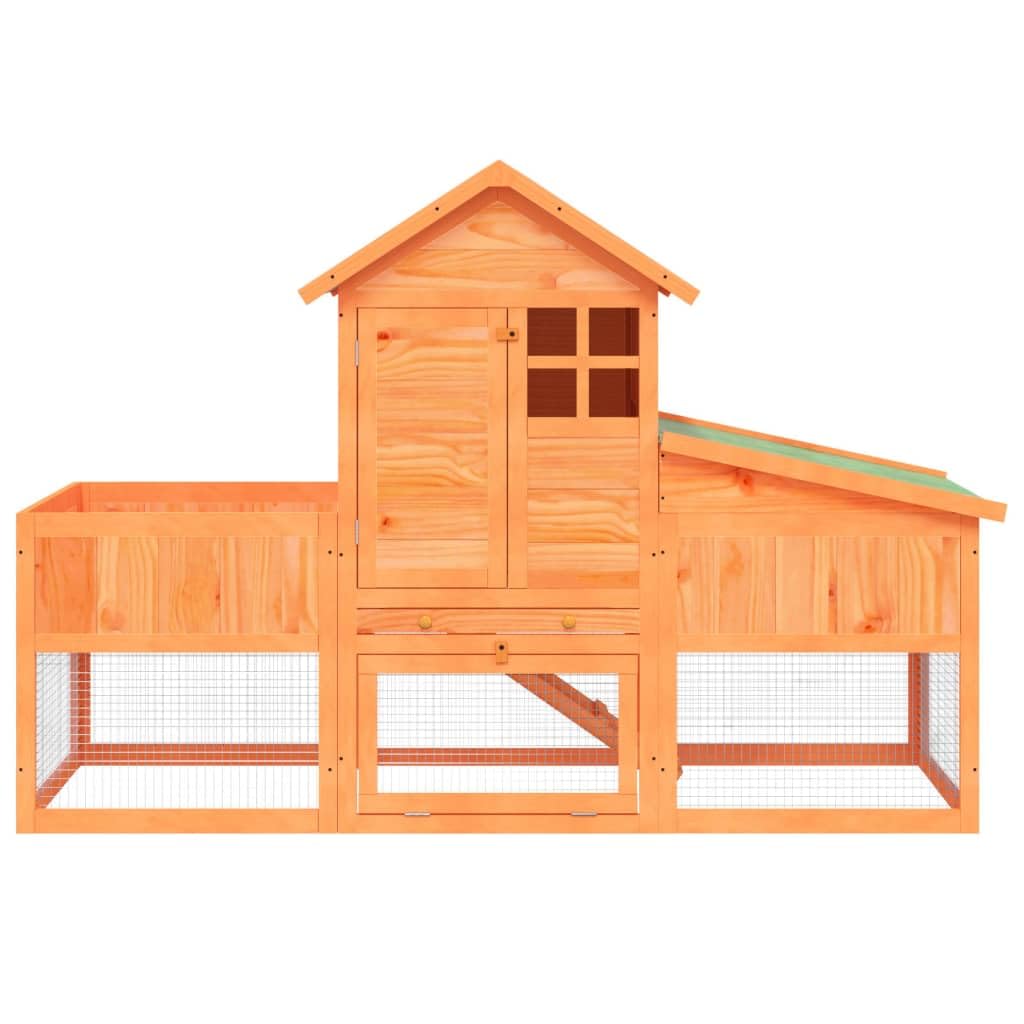 Wooden 2-Tier Rabbit Hutch S4426