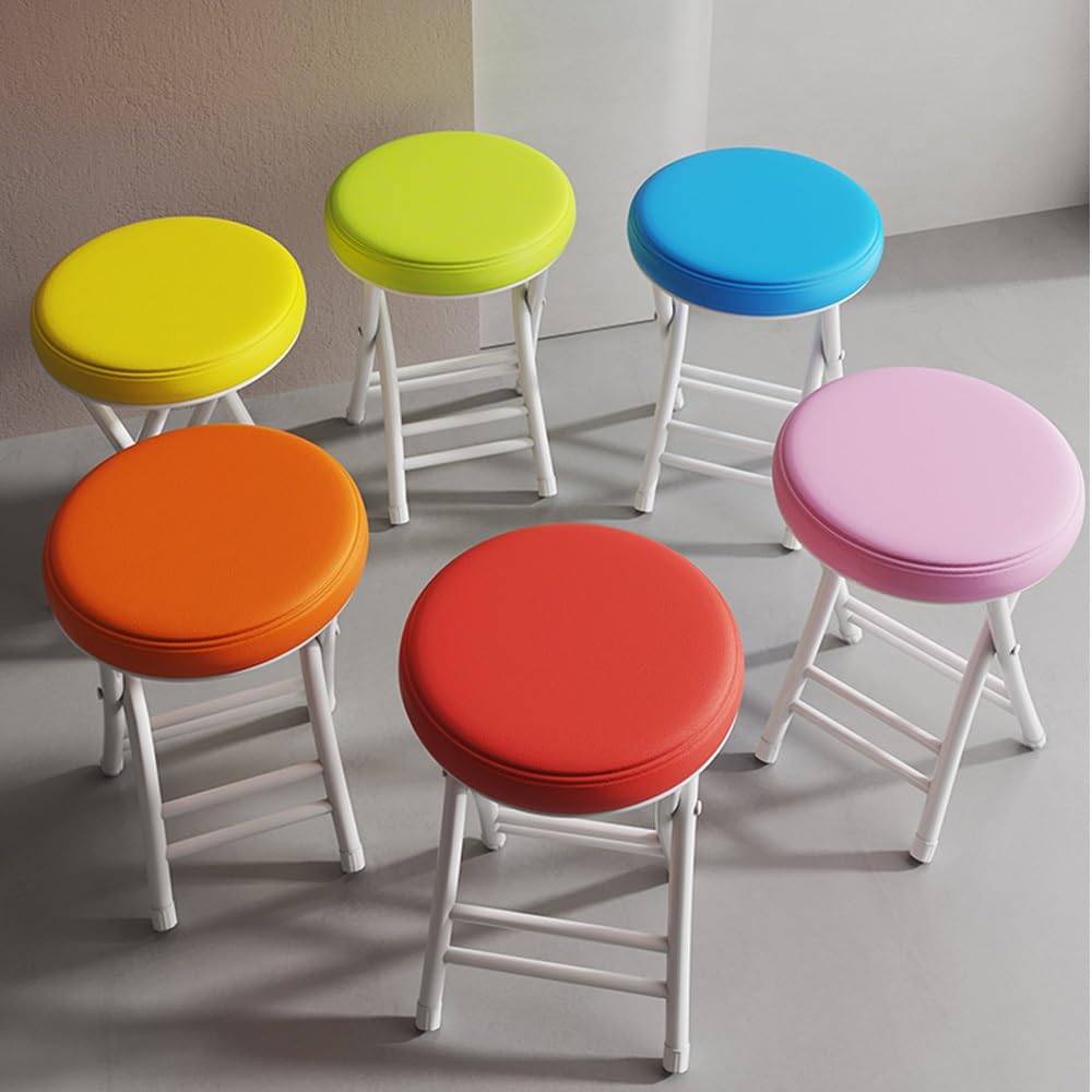 Round Padded Folding Stool Z359