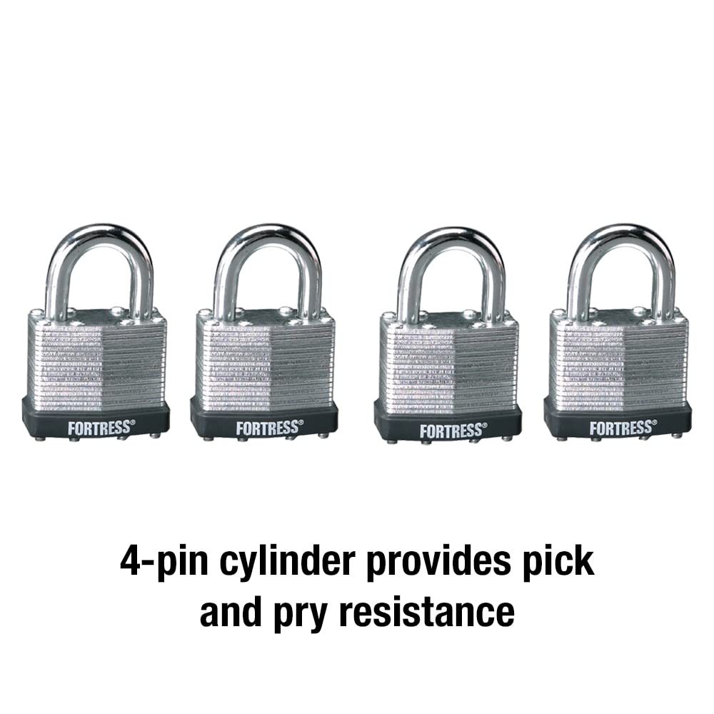 Laminated Steel Padlock 4-Pack G563