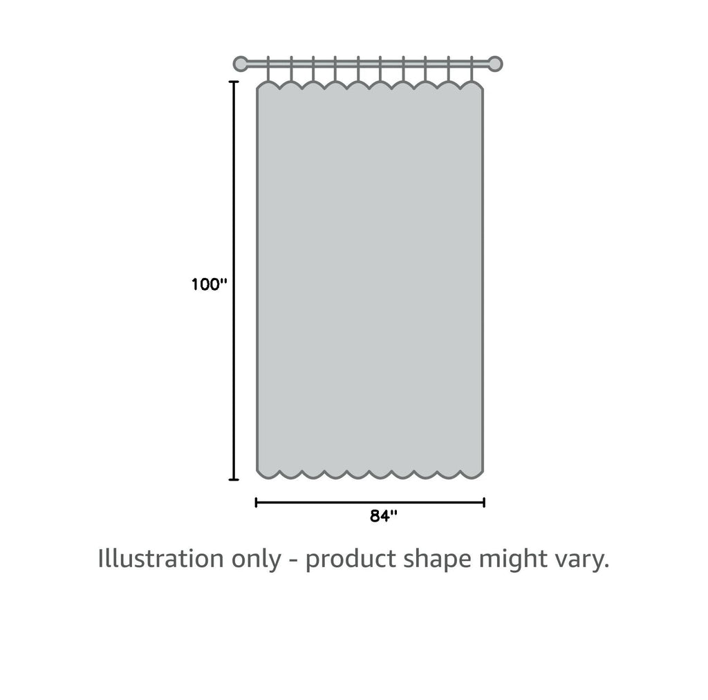 Blue Grey 100x84 Blackout Curtains R3510