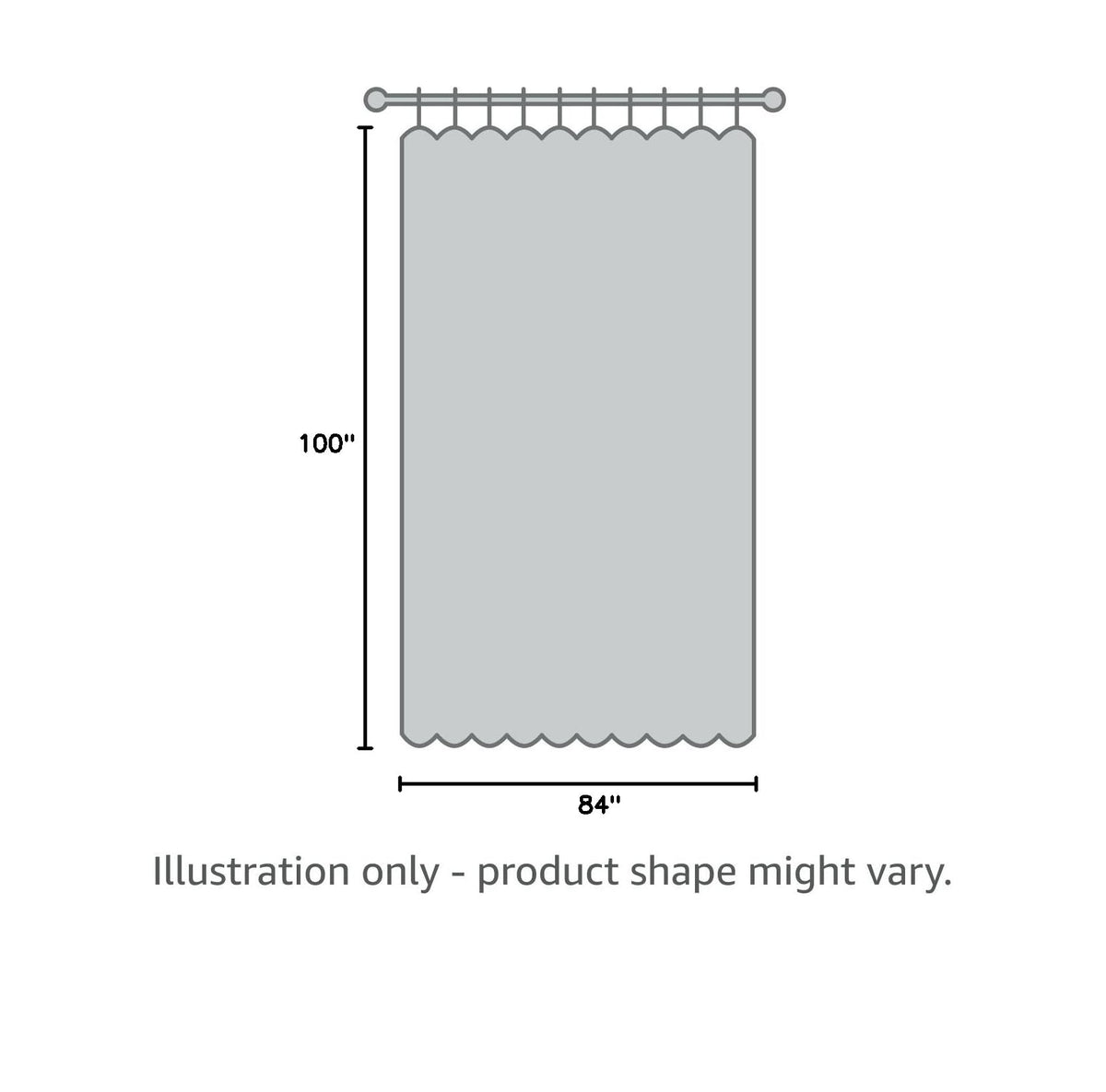 Blue Grey 100x84 Blackout Curtains R3510