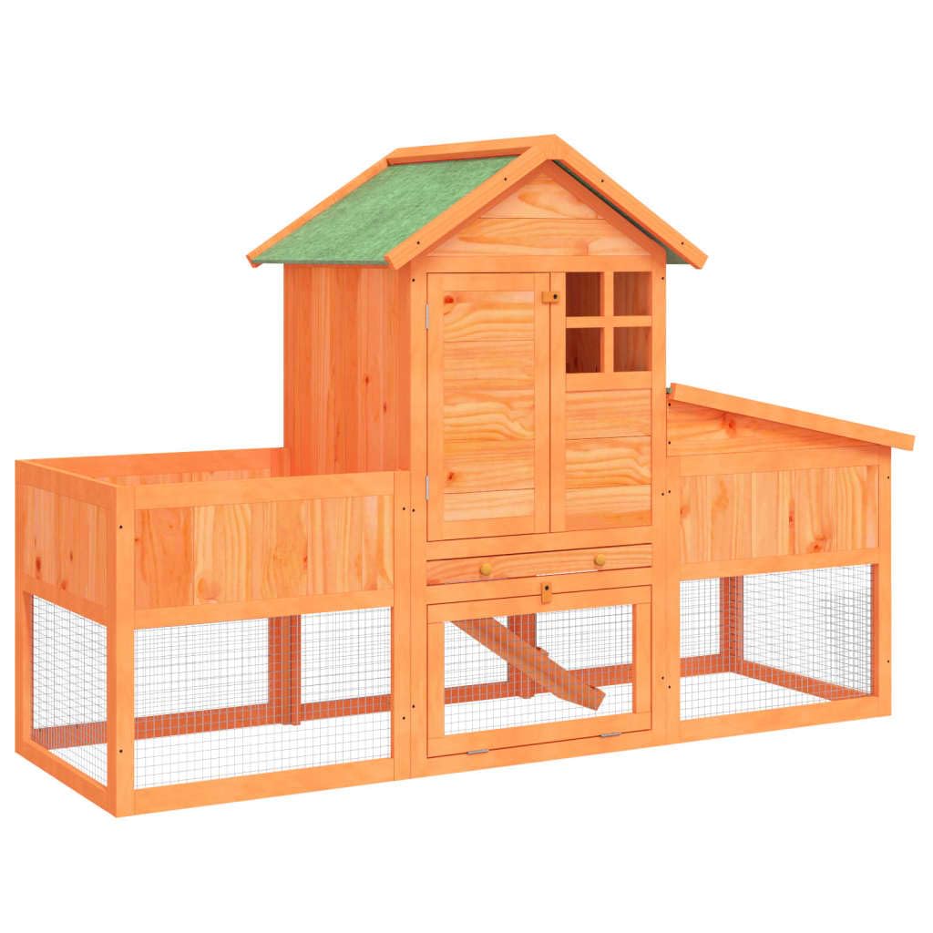 Wooden 2-Tier Rabbit Hutch S4426