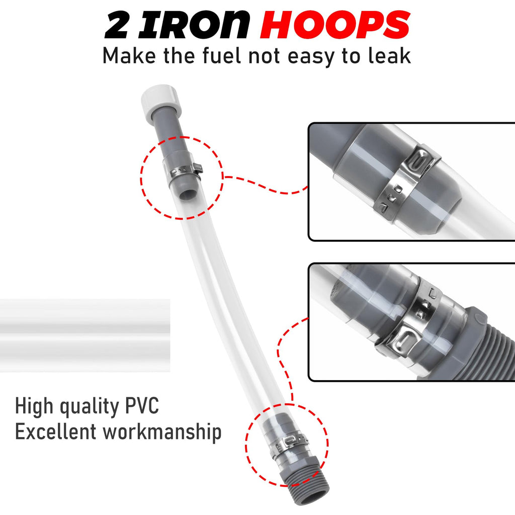2 PCS 5 Gal Gas Can Hose X7358