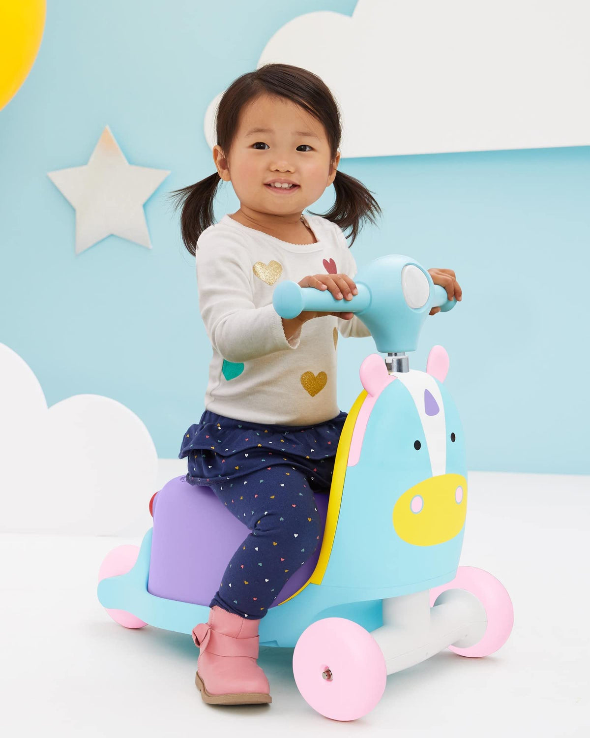 3-in-1 Baby Activity Push Walker to Toddler Scooter W5436