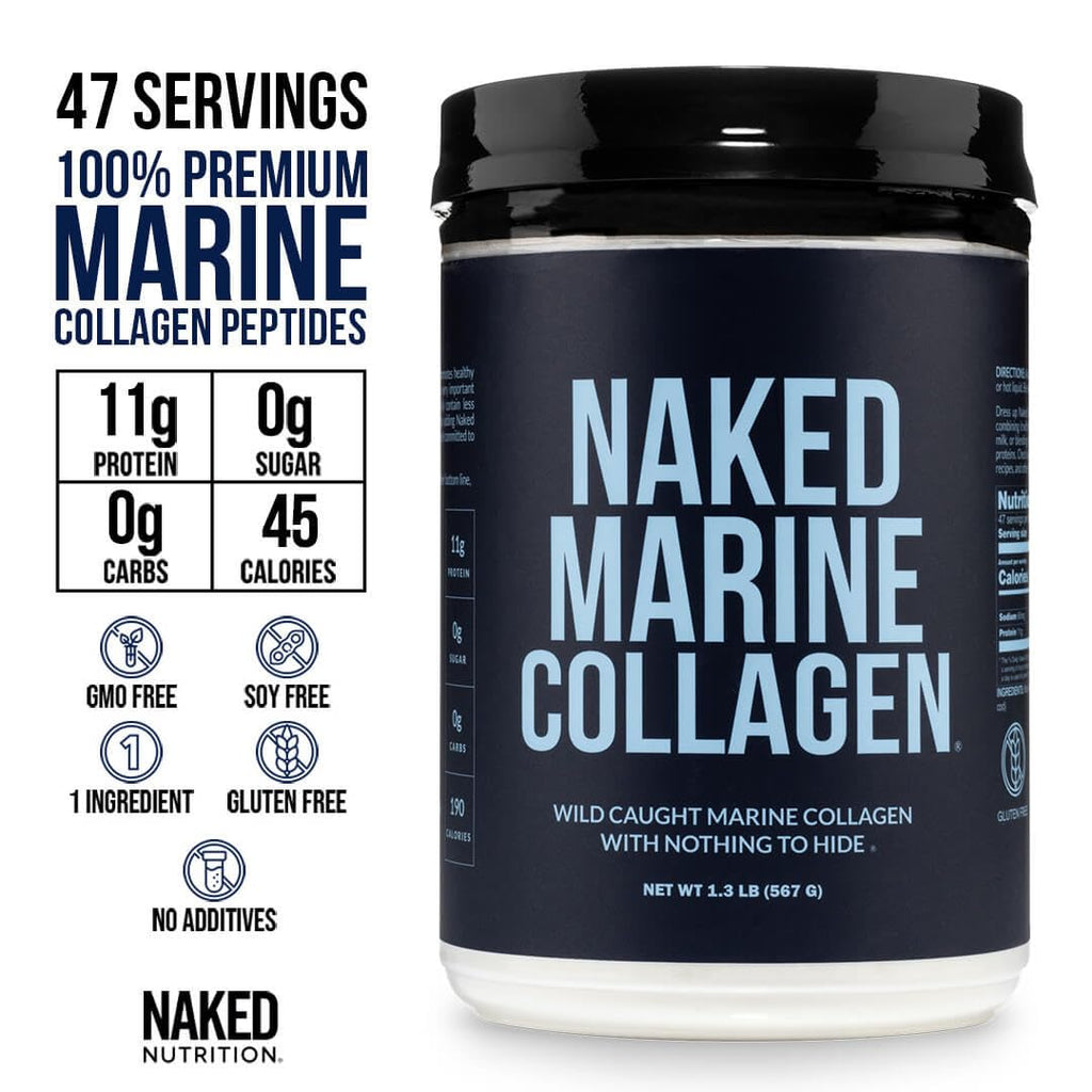 Unflavored Marine Collagen Peptides Protein Powder 47 Servings R996