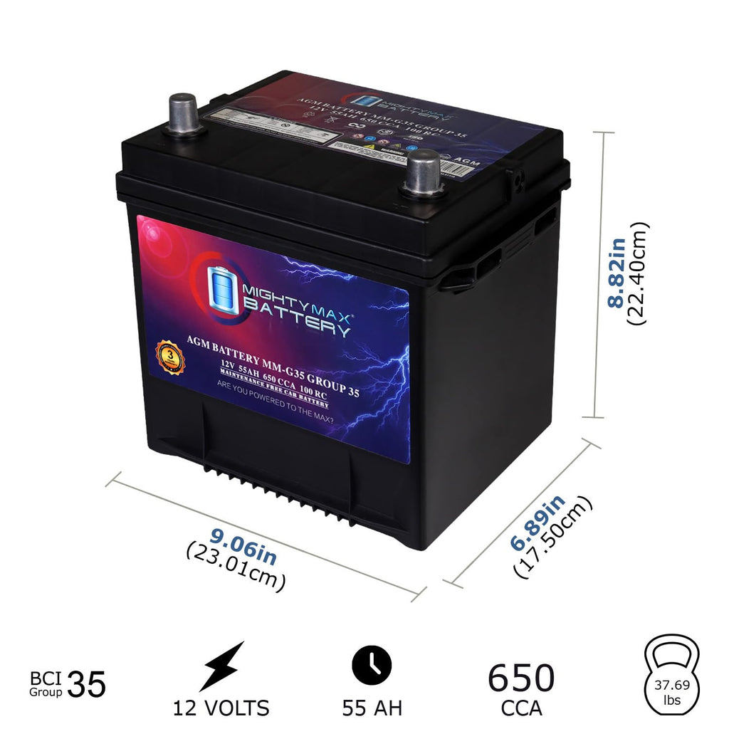 12V 55Ah AGM Replacement Battery I86351