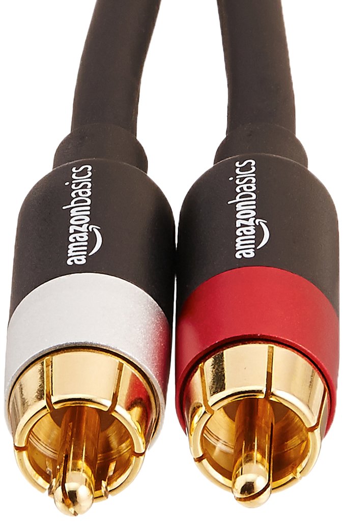 2 RCA Stereo Audio Cable, 4 Feet, Black K474
