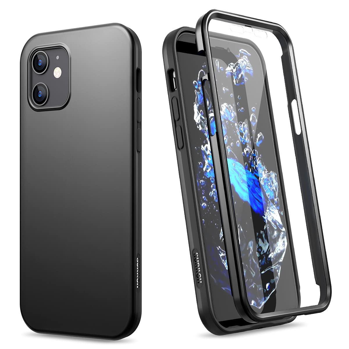 iPhone 12 Mini Case with Screen Protector Black W337505