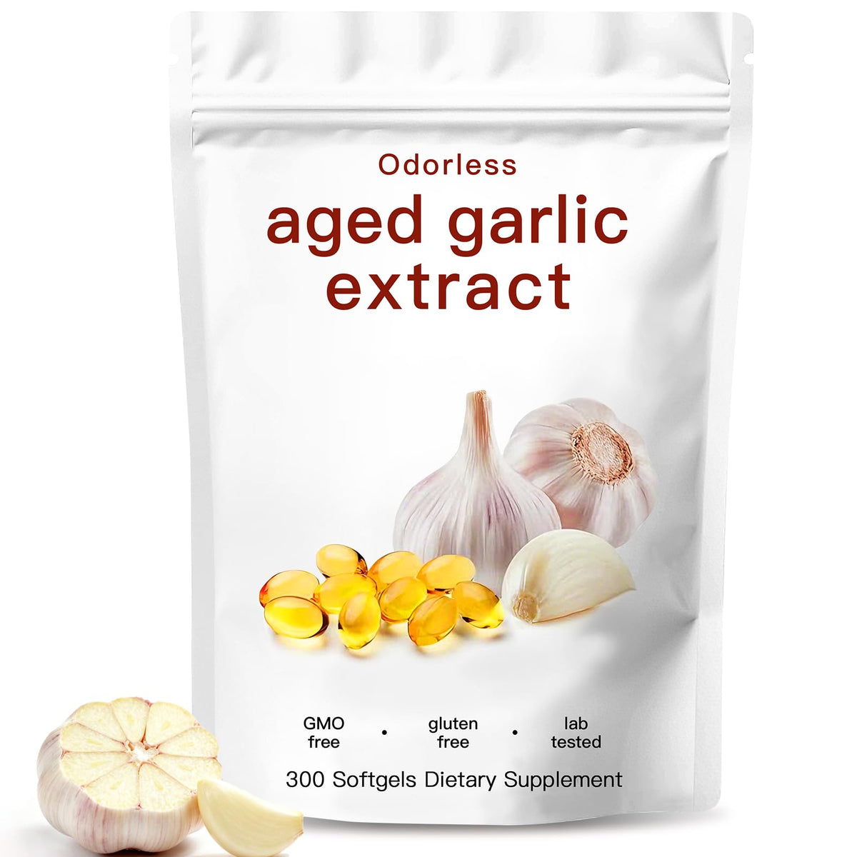 Odorless Organic Garlic Capsules K9743