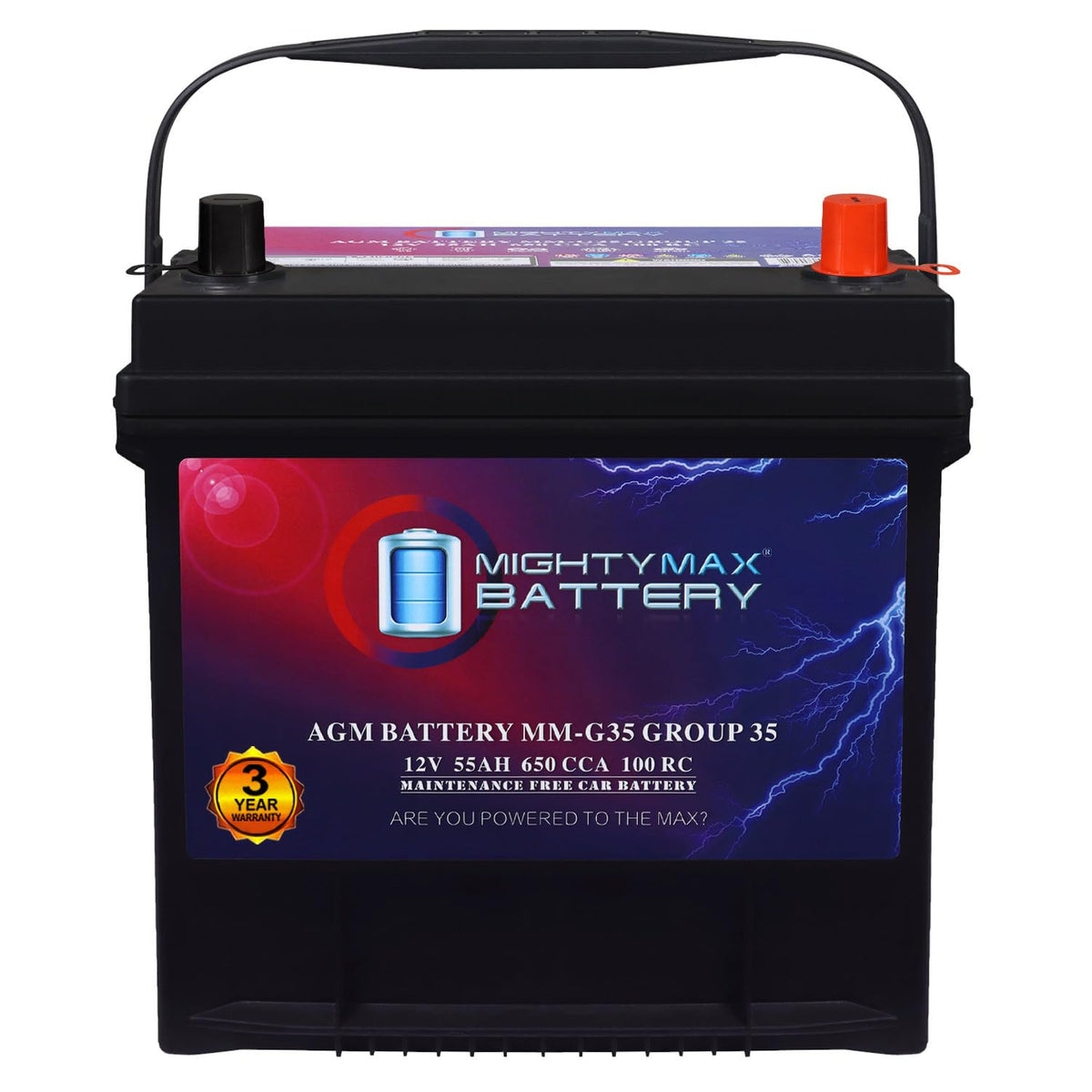 12V 55Ah AGM Replacement Battery I86351