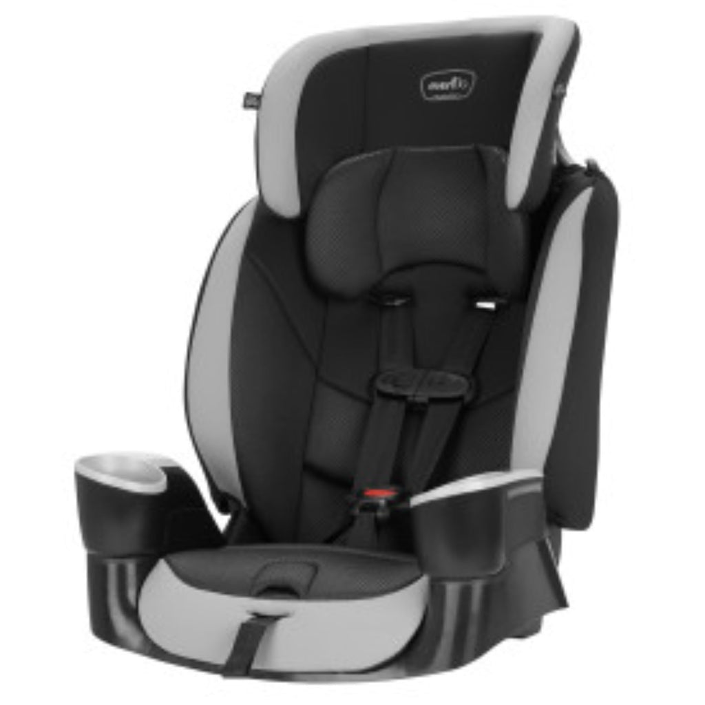 High-Back Booster Car Seat with Harness, 22 to 110lbs, Granite Gray V43338