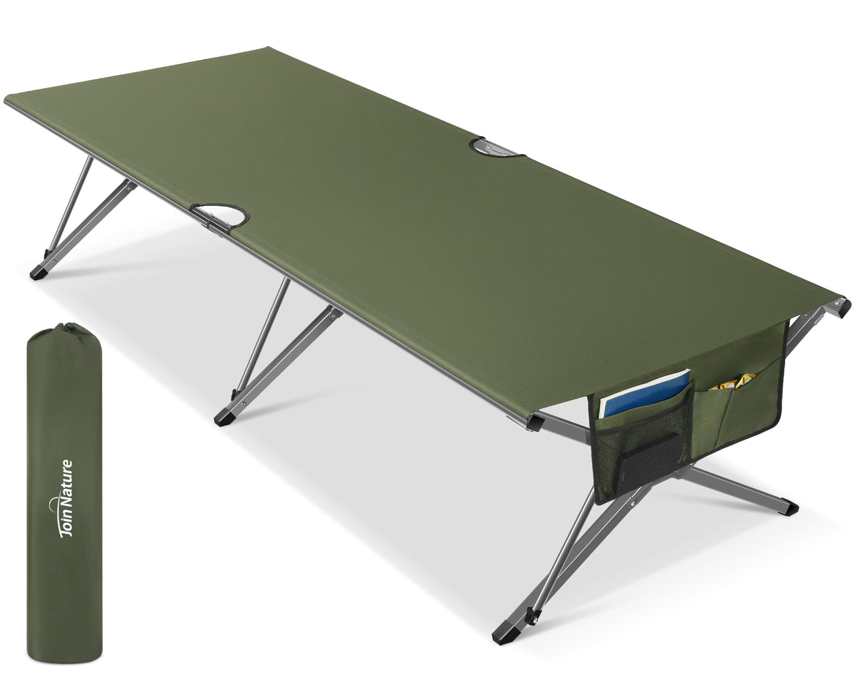 Oversized Folding Camping Cot with Storage Bag I7123