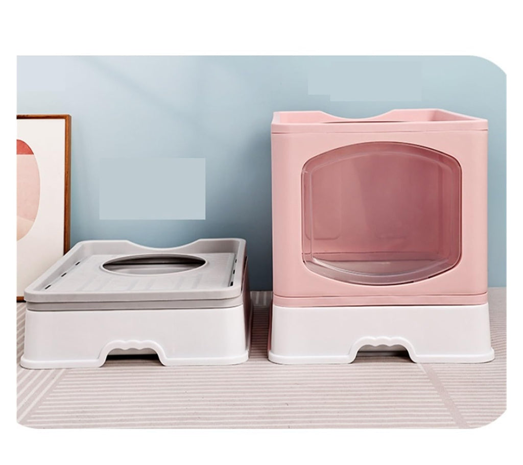 Foldable Cat Litter Box with Lid I29256