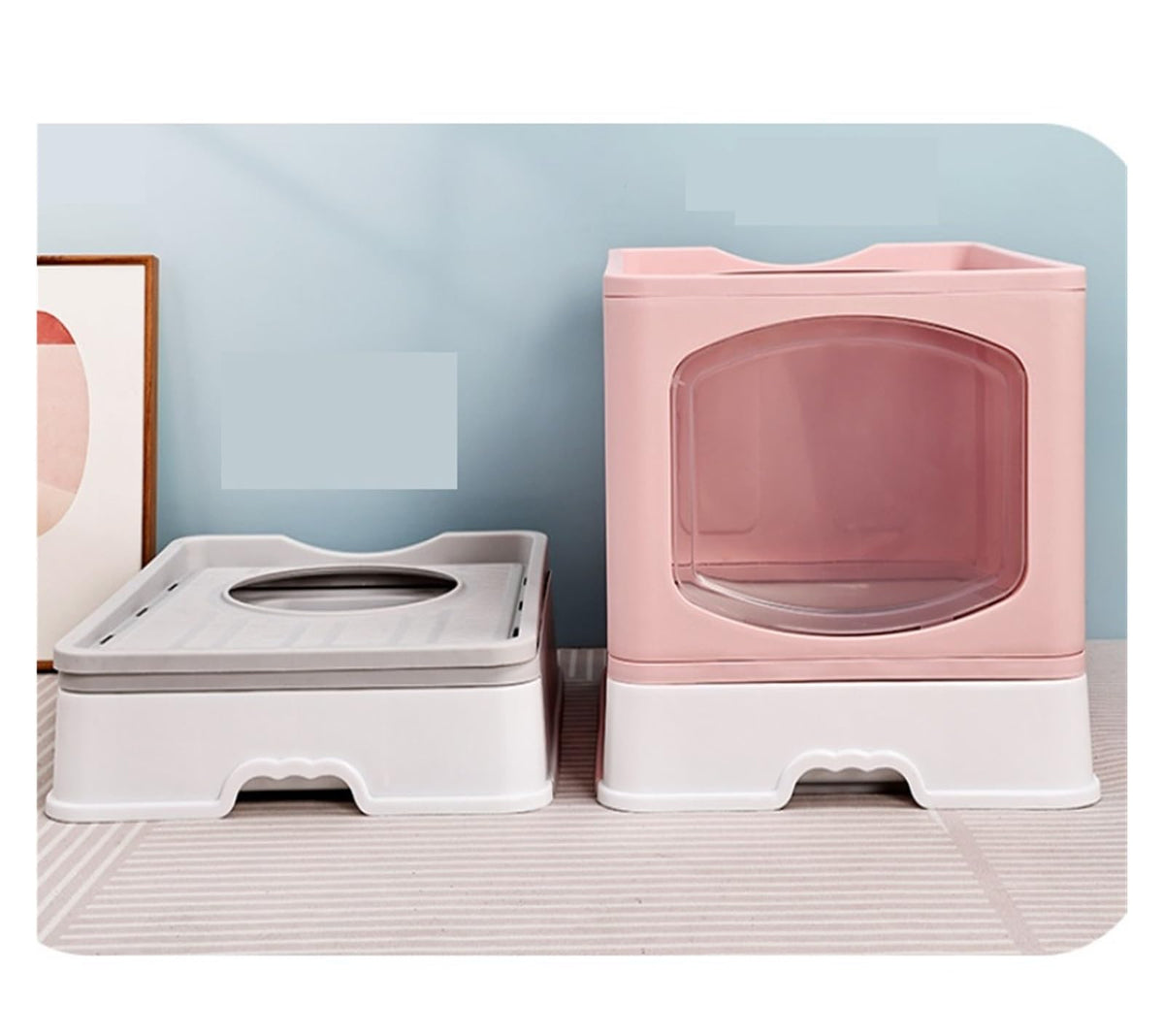 Foldable Cat Litter Box with Lid I29256