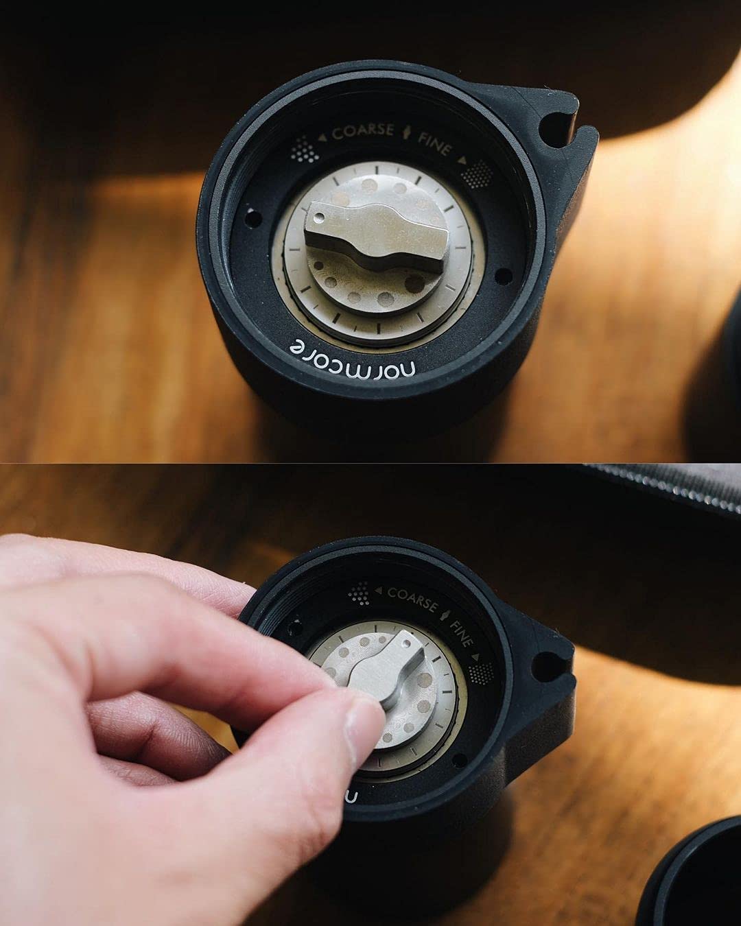 Manual Coffee Grinder with Stainless Steel Conical Burr R9218
