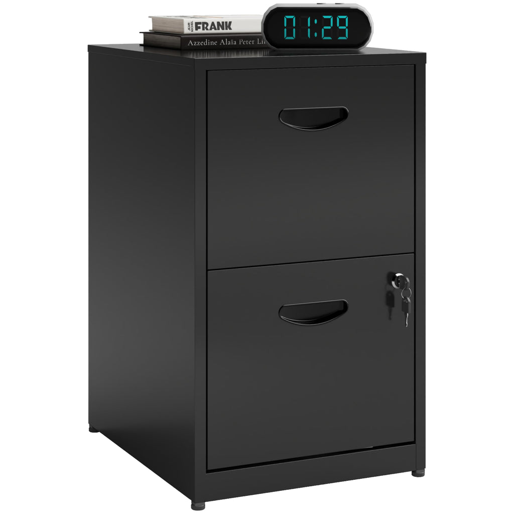 2 Drawer Metal File Cabinet with Lock I875552