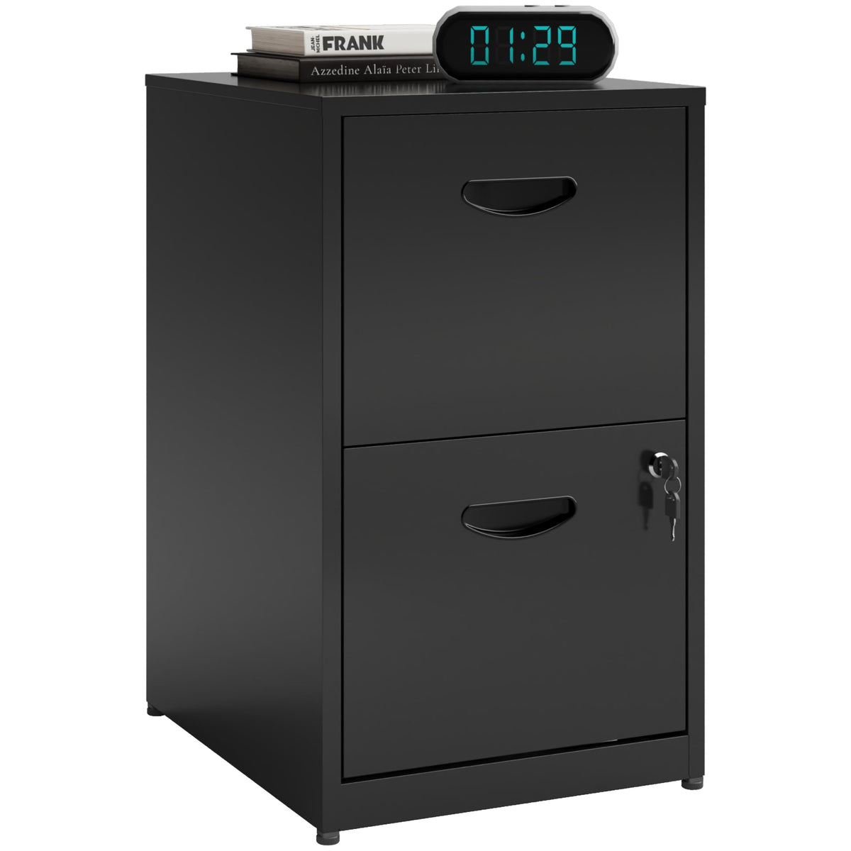 2 Drawer Metal File Cabinet with Lock I875552
