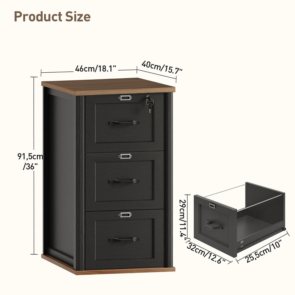 3 Drawer File Cabinet with Lock G817246
