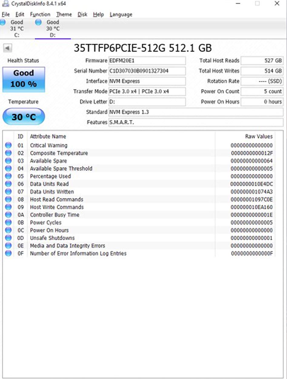 512GB NVMe PCIe M.2 2280 Internal SSD M17165
