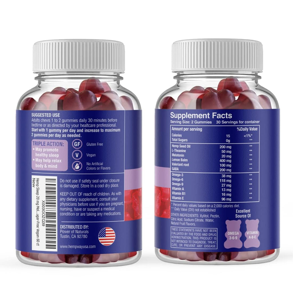 Sugar-Free Vegan 60 Gummies H911773