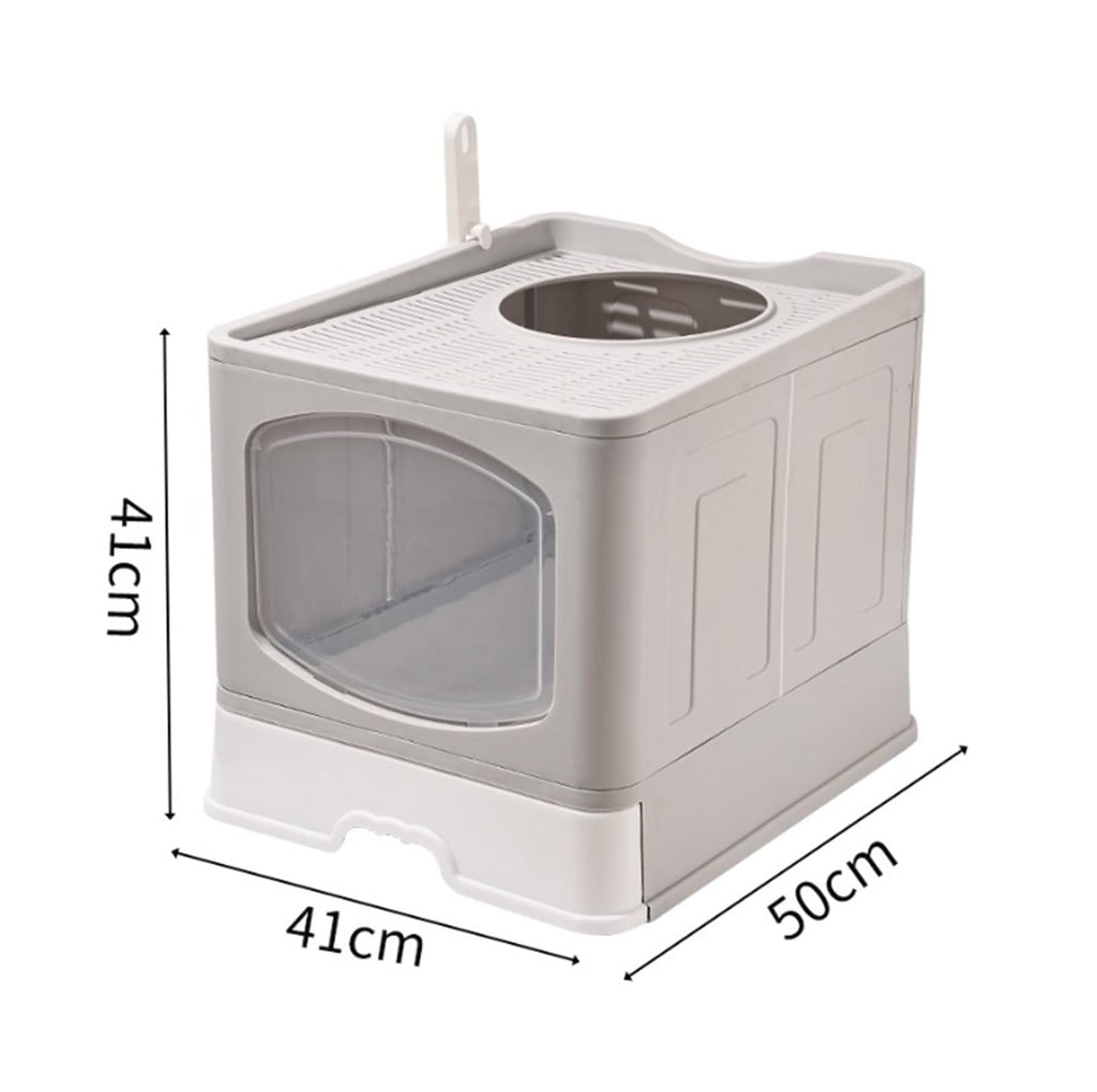 Foldable Cat Litter Box with Lid I29256