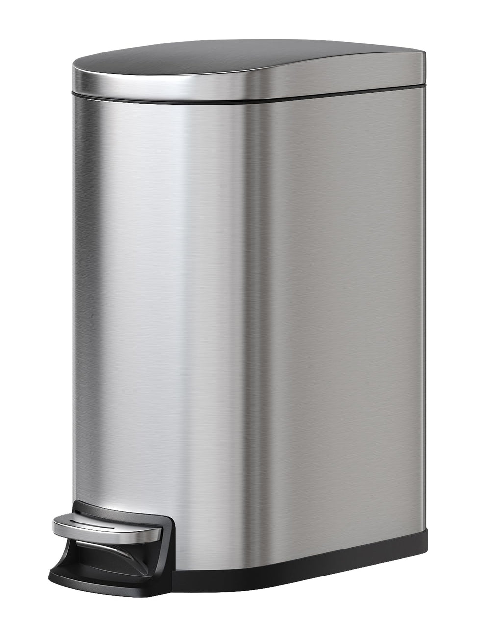 50 L Stainless Steel Kitchen Trash Can with Lid A3960