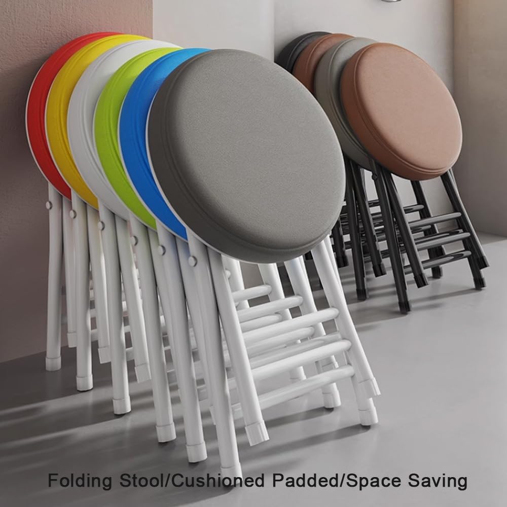 Round Padded Folding Stool Z359