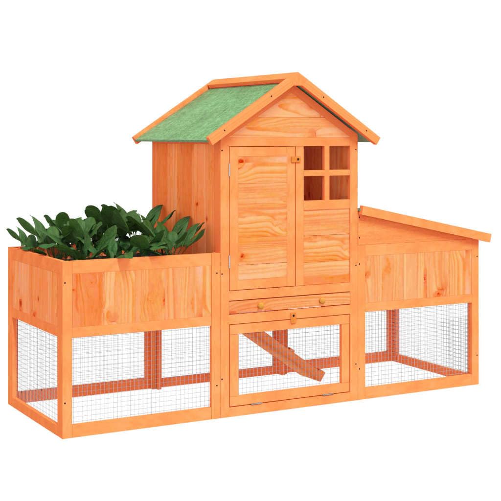 Wooden 2-Tier Rabbit Hutch S4426