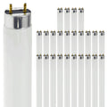 24 Inch T8 Fluorescent Tube Light Bulb 17W 3000K Soft White G13 Bi-Pin Base Pack of 25 Z748