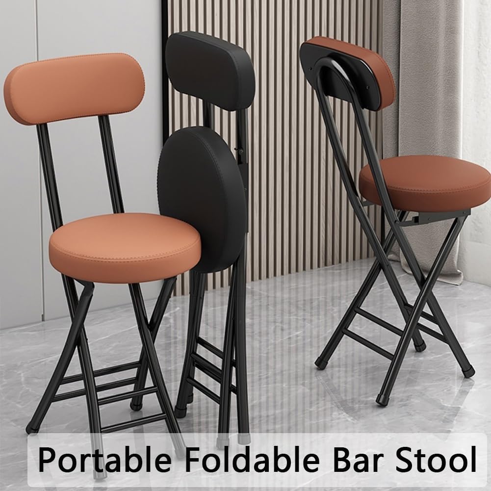 Black 18 inch Folding Stool O398249