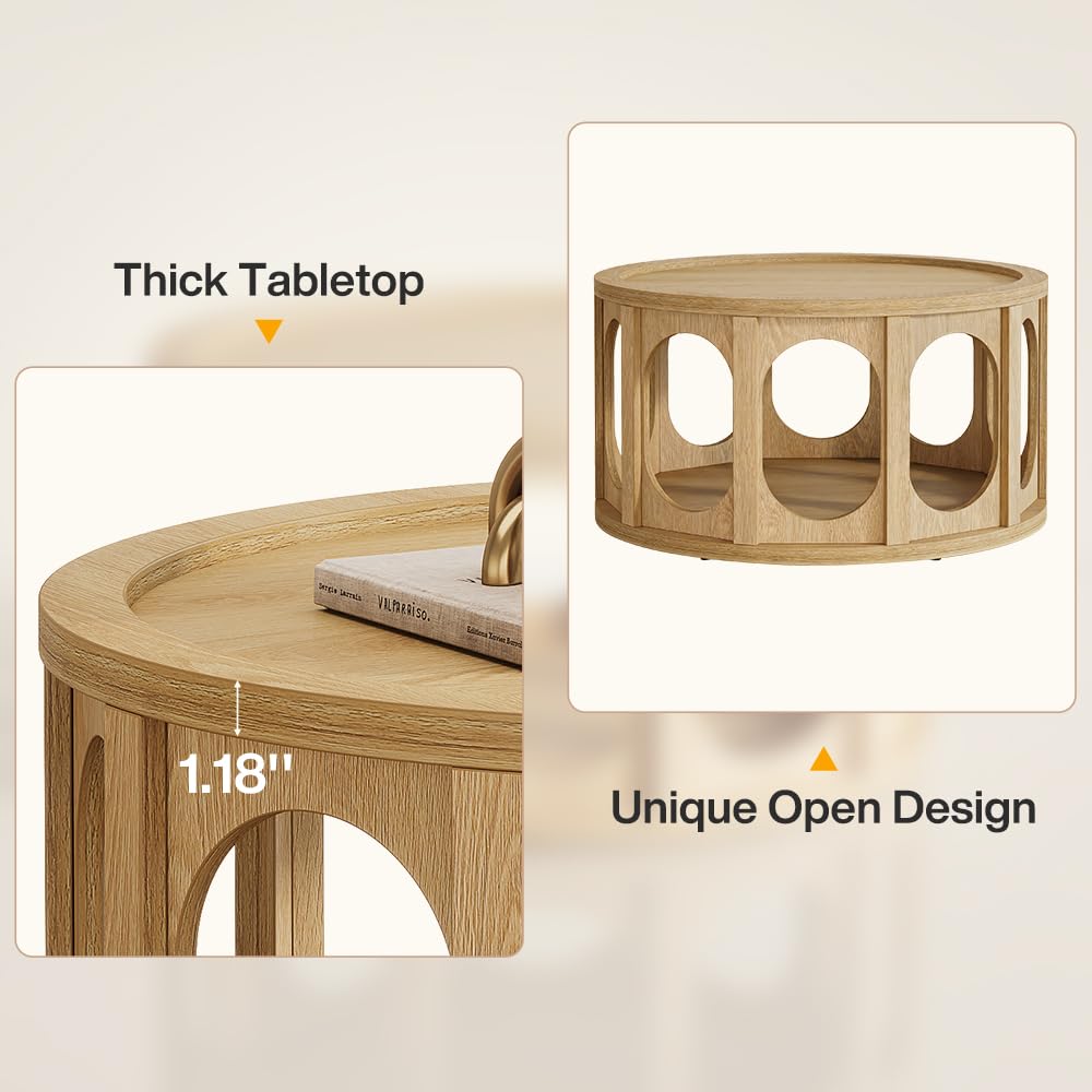 Round Coffee Table with Storage E991901