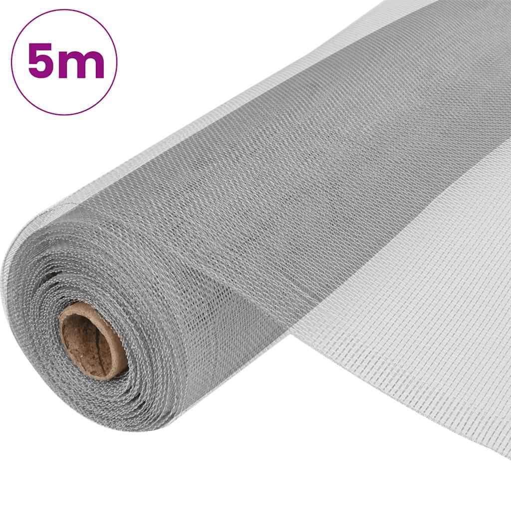 Aluminum Mesh Screen 39.4x196.9 Inch Silver Y85735