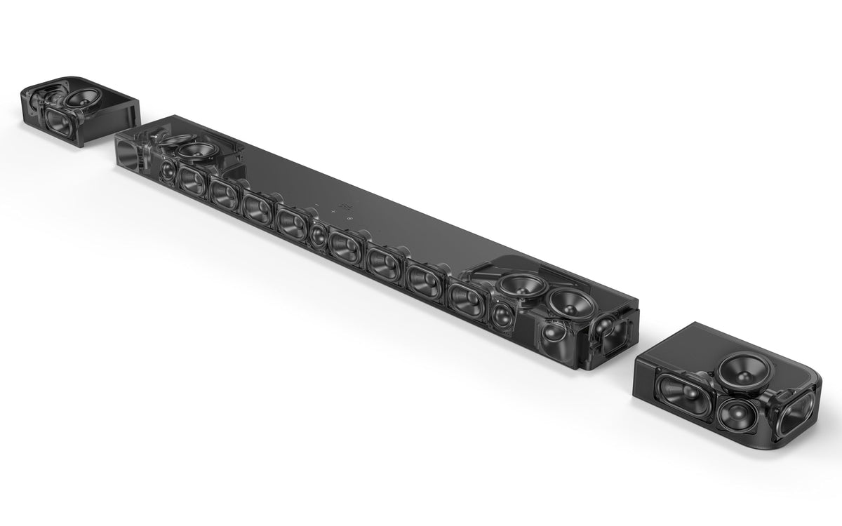 Black Dolby Atmos Soundbar with Detachable Speakers C43287