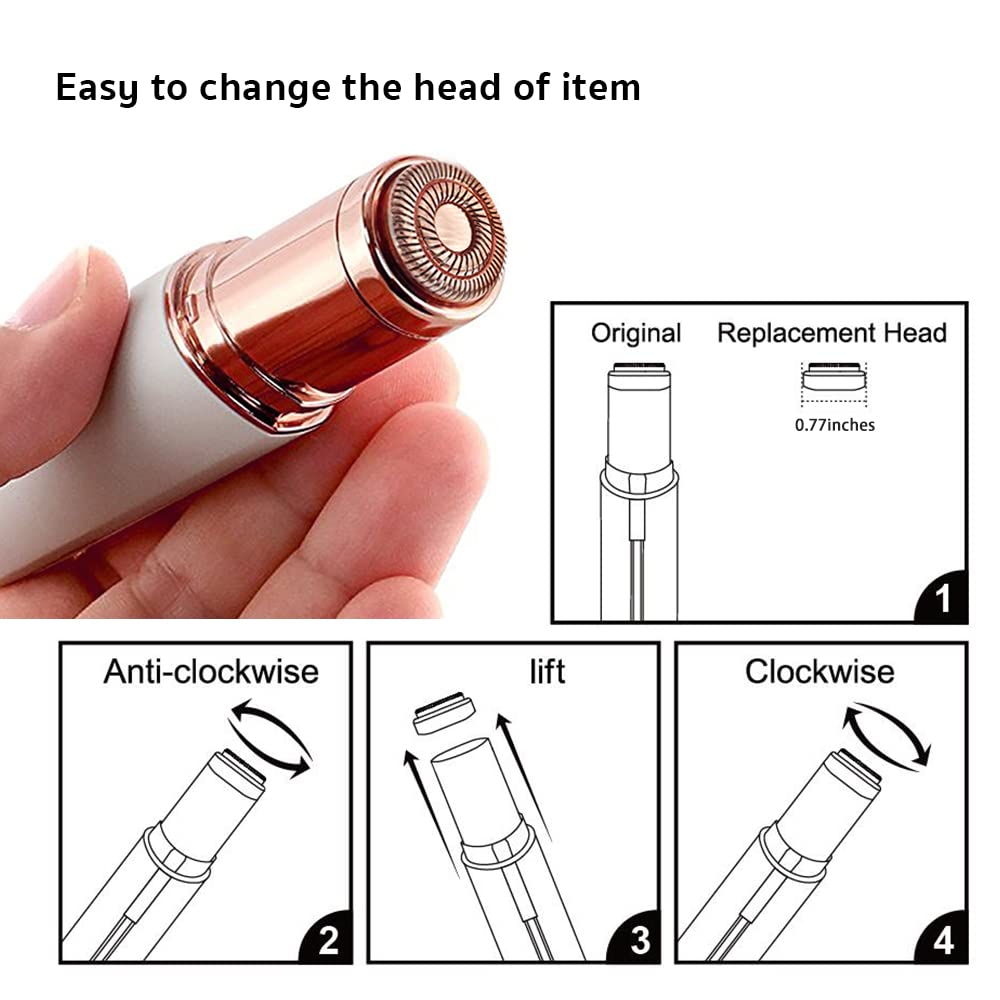White Facial Hair Remover 6-pc Pack Y89989