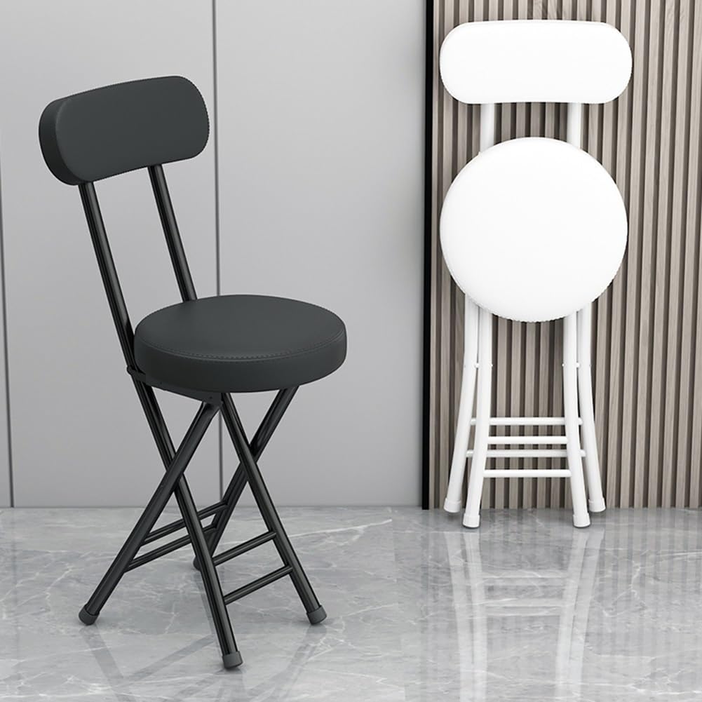 Black 18 inch Folding Stool O398249