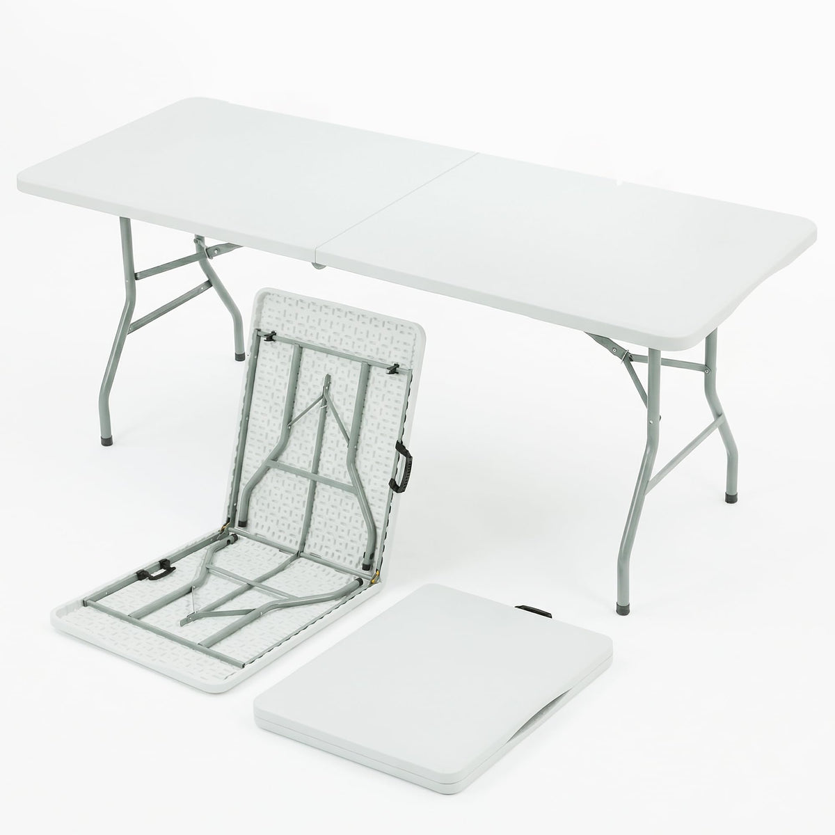 6FT White Portable Plastic Folding Table X7575