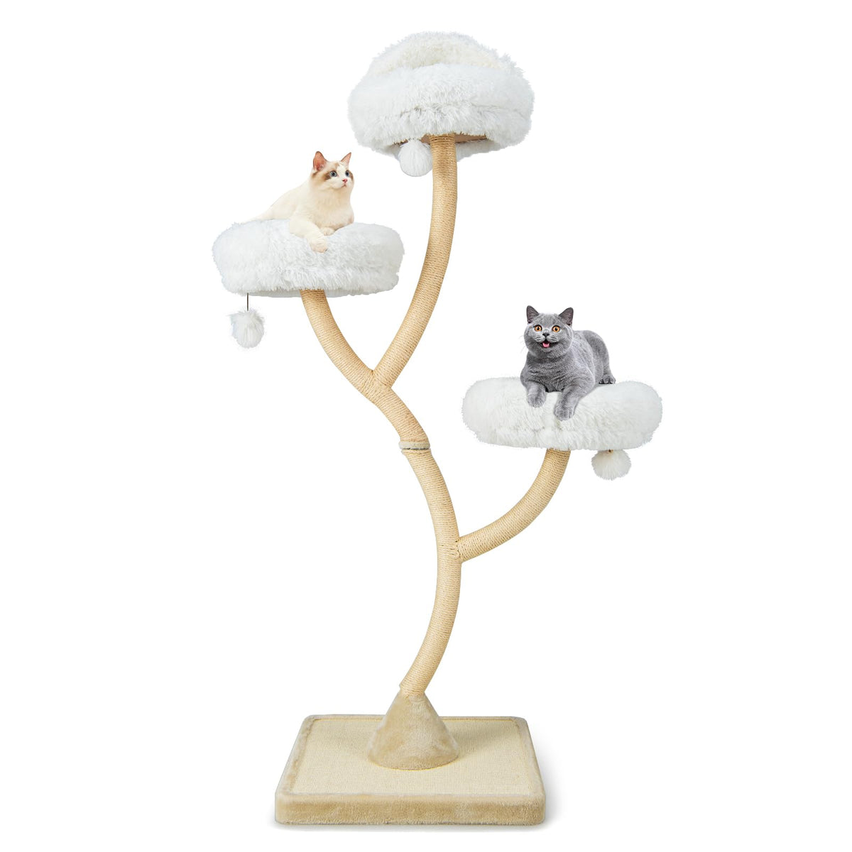 70 Inch Multi-Level Cat Tree with Perches and Scratching Posts J464
