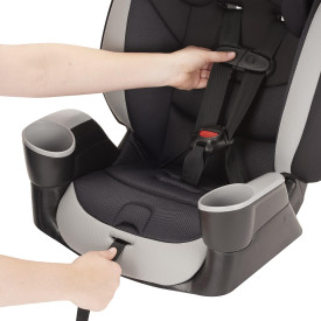 High-Back Booster Car Seat with Harness, 22 to 110lbs, Granite Gray V43338