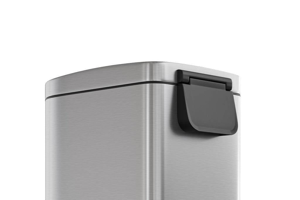 50 L Stainless Steel Kitchen Trash Can with Lid A3960