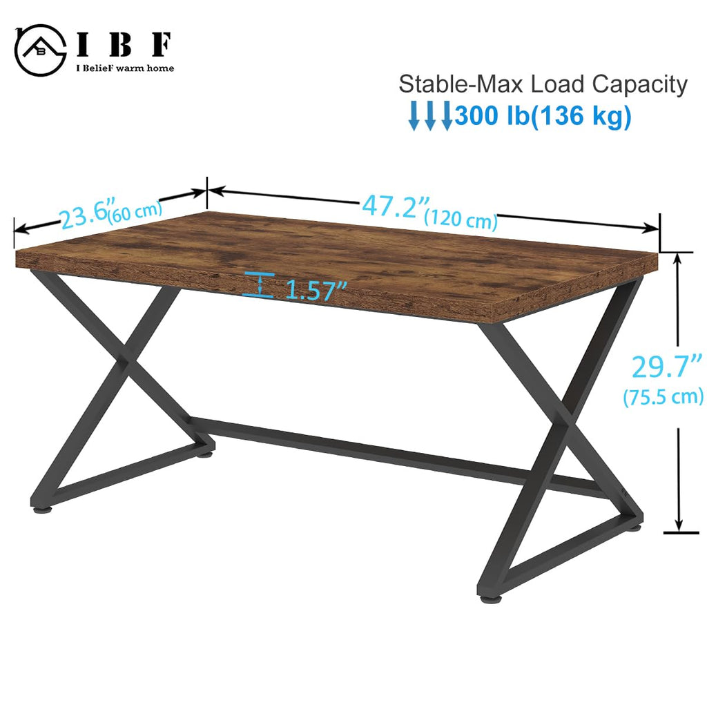 47" Rustic Brown Computer Desk D554967