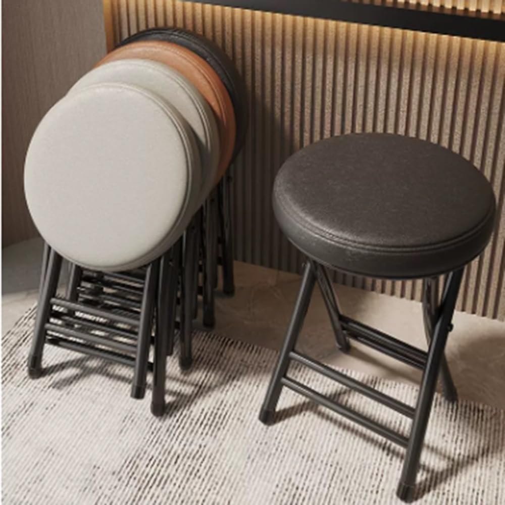 Round Padded Folding Stool Z359