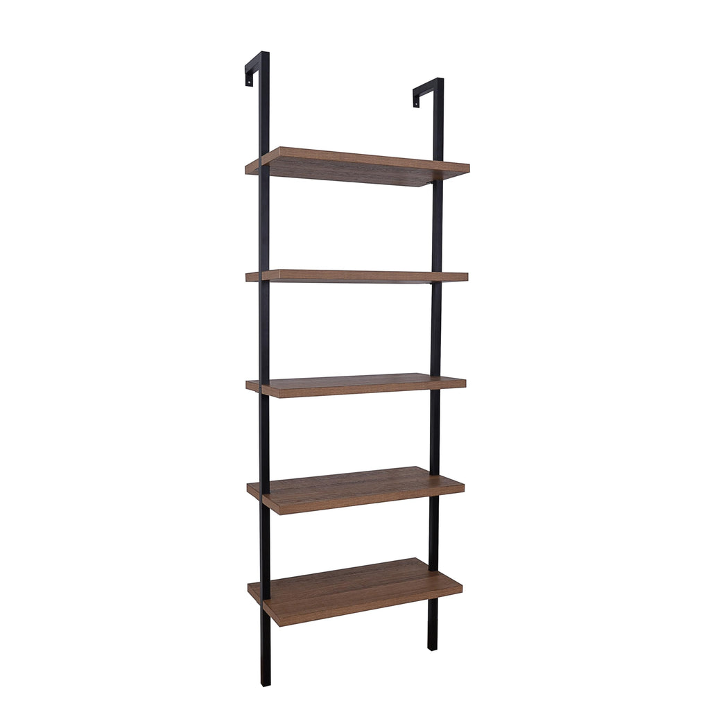5-Shelf Oak Wood Modern Bookcase F69489