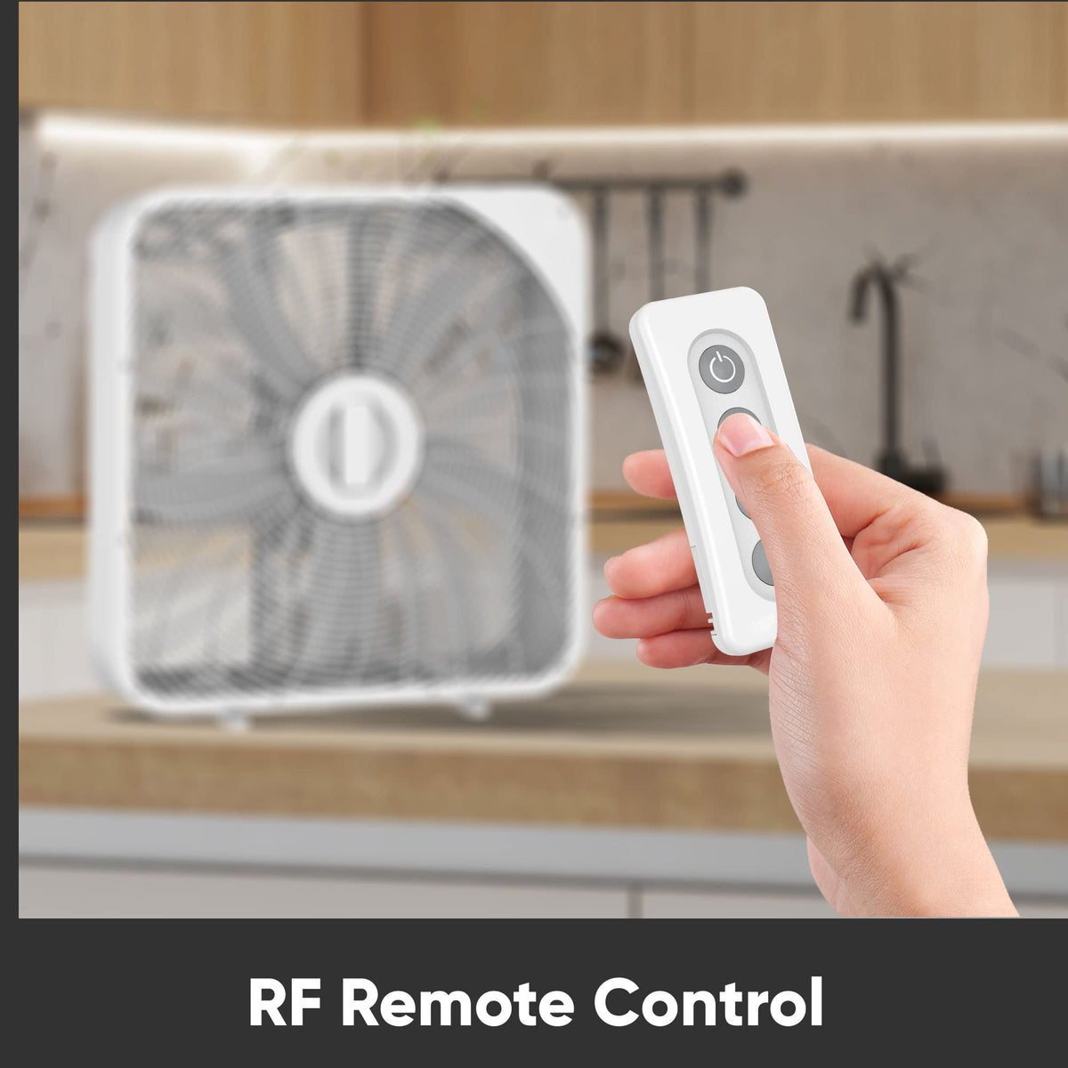 20 Inch 3 Speed Quiet Box Fan with Remote Control H9751
