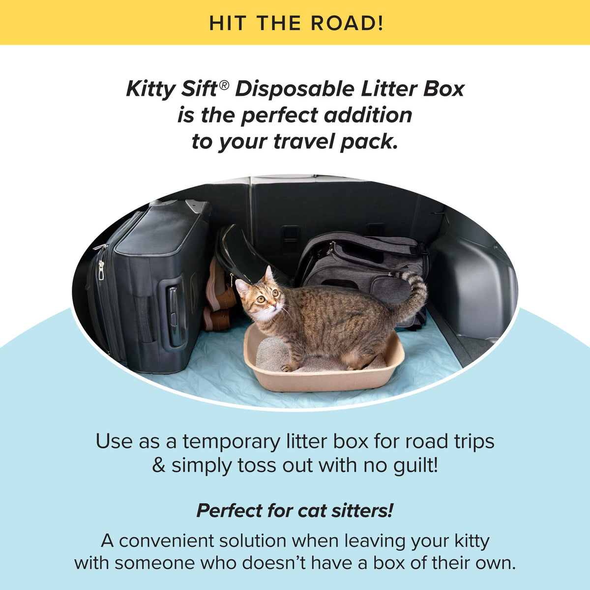 Large 6 Count Disposable Cat Litter Box W360936