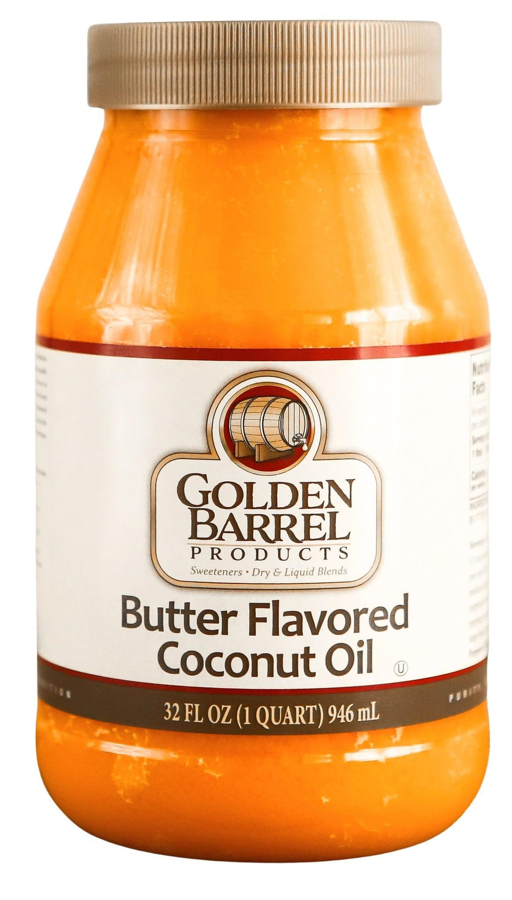 Butter Flavored Coconut Oil, 32 oz L185
