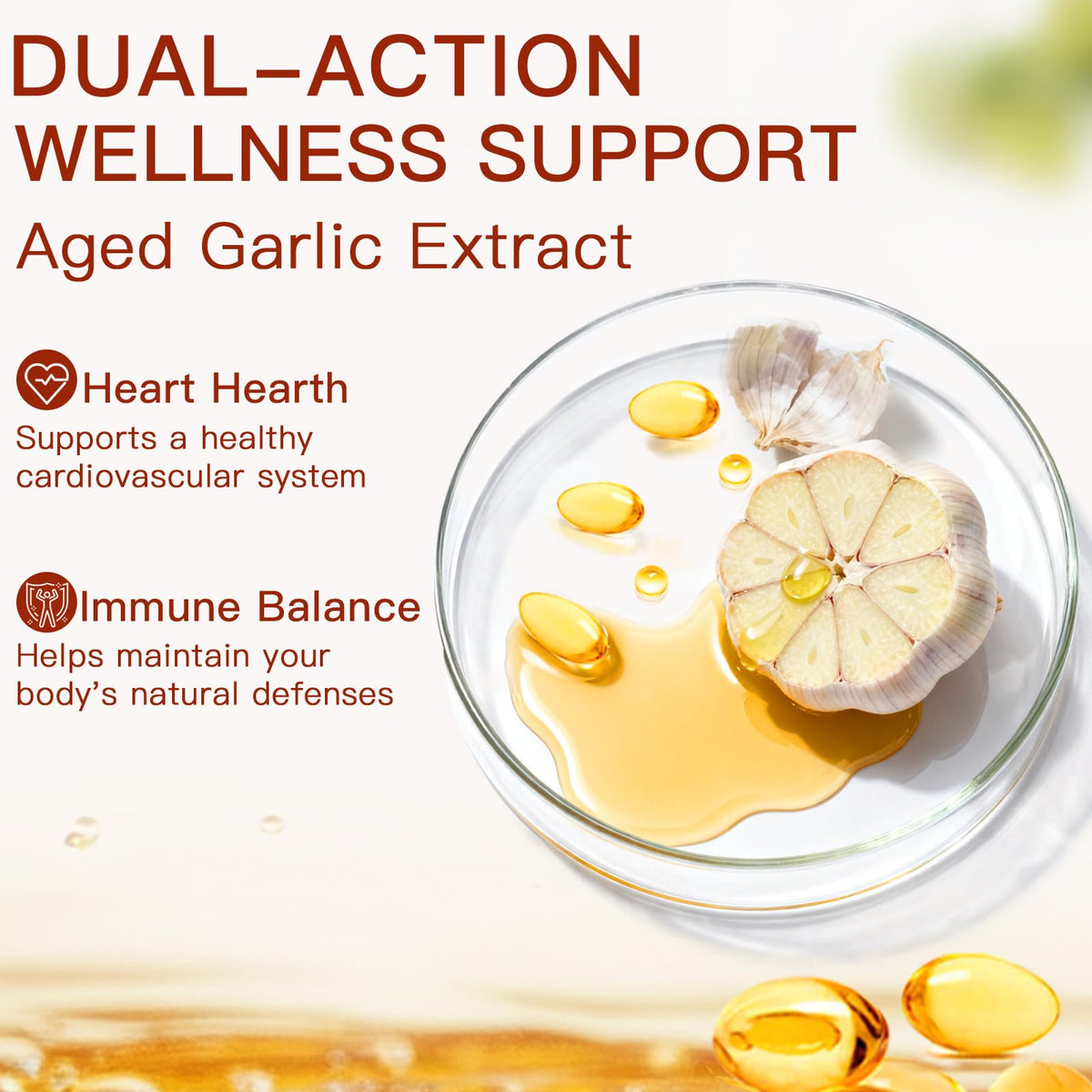 Odorless Organic Garlic Capsules K9743