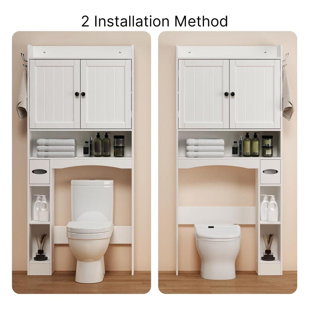 White Over The Toilet Storage Cabinet J1999