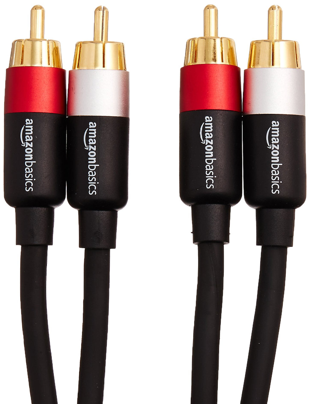 2 RCA Stereo Audio Cable, 4 Feet, Black K474
